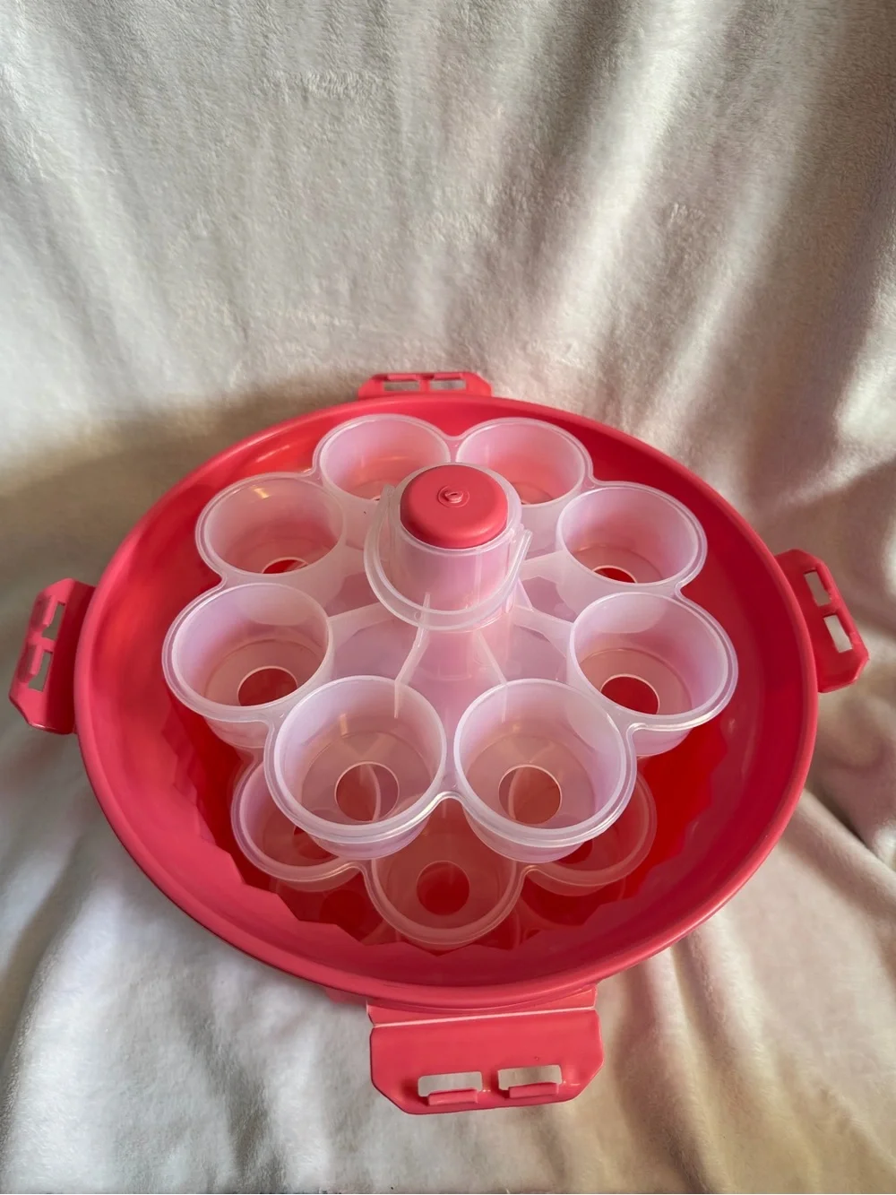 Fox Run Pink Cupcake Carousel Carrier NWT